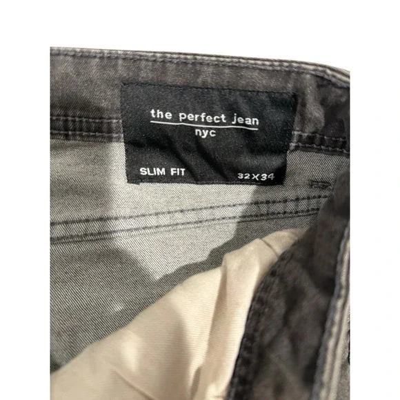 NWT The Perfect Jean NYC Slim Fit Stretch‎ Pants Men's 32x34 Miner Gray - Picture 13 of 14